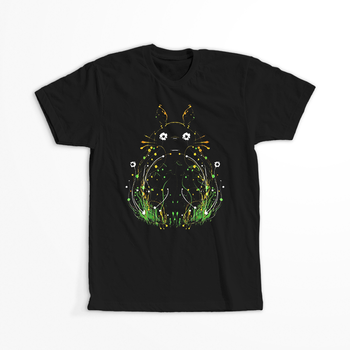 Koszulka Czarna My Neighbor Totoro / Mój sąsiad Totoro - WYBIERZ KOLOR KOSZULKI I FASON