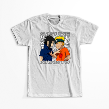 Koszulka Biała Naruto / Boruto - WYBIERZ KOLOR KOSZULKI I FASON