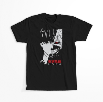 Koszulka Czarna Tokyo Ghoul - WYBIERZ KOLOR KOSZULKI I FASON