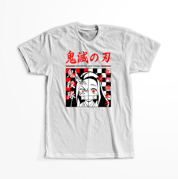 Koszulka Biała Demon Slayer / Kimetsu no Yaiba / Miecz zabójcy demonów - WYBIERZ KOLOR KOSZULKI I FASON
