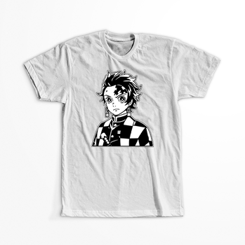 Koszulka Biała Demon Slayer / Kimetsu no Yaiba / Miecz zabójcy demonów - WYBIERZ KOLOR KOSZULKI I FASON