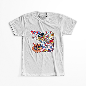 Koszulka Biała Yattaman WYBIERZ KOLOR KOSZULKI I FASON