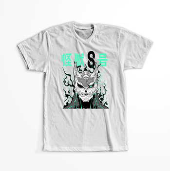 Koszulka Biała - Kaiju No.8 - WYBIERZ KOLOR KOSZULKI I FASON