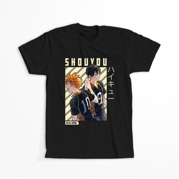 Koszulka Czarna - Haikyuu!!  - WYBIERZ KOLOR KOSZULKI I FASON