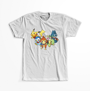 Koszulka Biała - Pokemon - WYBIERZ KOLOR KOSZULKI I FASON