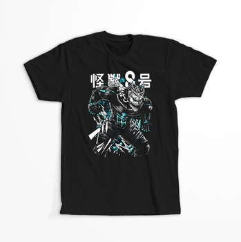 Koszulka Czarna - Kaiju No.8 - WYBIERZ KOLOR KOSZULKI I FASON