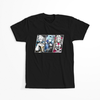 Koszulka Czarna Genshin Impact -WYBIERZ KOLOR