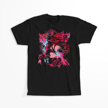 Koszulka Czarna - League of Legends & Arcane - WYBIERZ KOLOR KOSZULKI I FASON