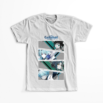 Koszulka Biała Genshin Impact WYBIERZ KOLOR