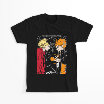 Koszulka Czarna - Haikyuu!!  - WYBIERZ KOLOR KOSZULKI I FASON