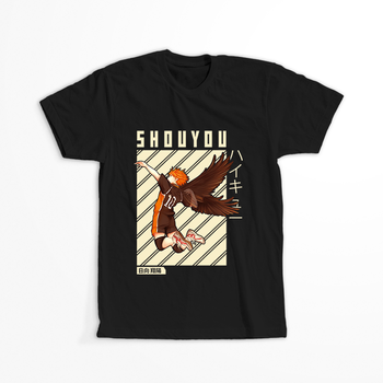 Koszulka Czarna - Haikyuu!!  - WYBIERZ KOLOR KOSZULKI I FASON
