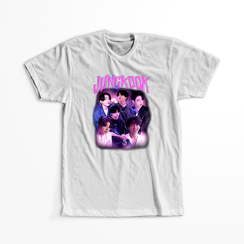 Koszulka Biała BTS - WYBIERZ KOLOR KOSZULKI I FASON