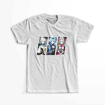 Koszulka Biała Genshin Impact WYBIERZ KOLOR