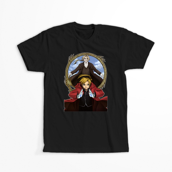 Koszulka Czarna Fullmetal Alchemist - WYBIERZ KOLOR KOSZULKI I FASON