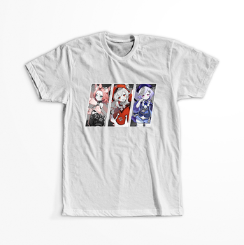 Koszulka Biała Genshin Impact WYBIERZ KOLOR