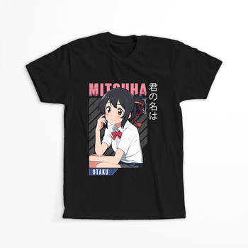 Koszulka Czarna Kimi no na wa WYBIERZ KOLOR KOSZULKI I FASON