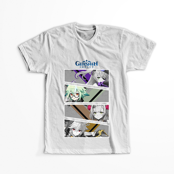 Koszulka Biała Genshin Impact WYBIERZ KOLOR