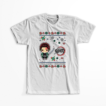 Koszulka Biała Demon Slayer / Kimetsu no Yaiba / Miecz zabójcy demonów - WYBIERZ KOLOR KOSZULKI I FASON