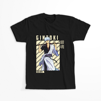 Koszulka Czarna Gintama WYBIERZ KOLOR KOSZULKI I FASON