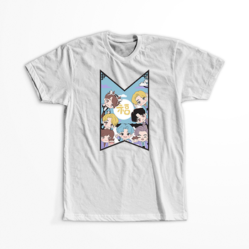 Koszulka Biała BTS - WYBIERZ KOLOR KOSZULKI I FASON