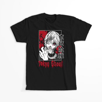 Koszulka Czarna Tokyo Ghoul - WYBIERZ KOLOR KOSZULKI I FASON