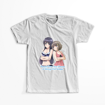 Koszulka Biała Seishun Buta Yarou wa Bunny Girl Senpai no Yume wo Minai WYBIERZ KOLOR KOSZULKI I FASON