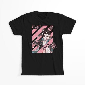 Koszulka Czarna Wuthering Waves - WYBIERZ FASON I KOLOR KOSZULKI