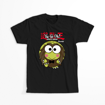 Koszulka Czarna - Keroppi & Yu-Gi-Oh! - WYBIERZ KOLOR KOSZULKI I FASON