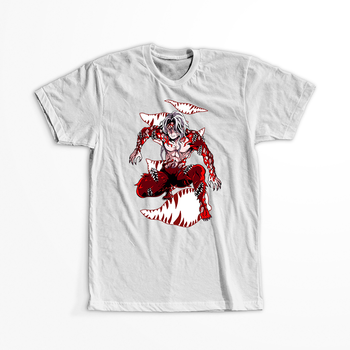 Koszulka Biała Demon Slayer / Kimetsu no Yaiba / Miecz zabójcy demonów - WYBIERZ KOLOR KOSZULKI I FASON