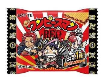 Lotte One Piece Wafelek Czekoladowy z naklejką