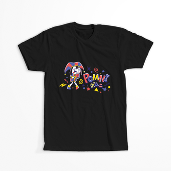 Koszulka Czarna The Amazing Digital Circus / Obłędny Cyfrowy Cyrk - WYBIERZ KOLOR KOSZULKI I FASON