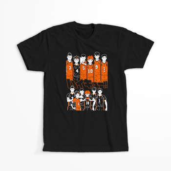 Koszulka Czarna - Haikyuu!! - WYBIERZ KOLOR KOSZULKI I FASON