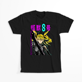 Koszulka Czarna - Kaiju No.8 - WYBIERZ KOLOR KOSZULKI I FASON