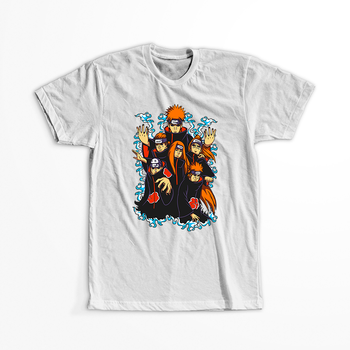 Koszulka Biała Naruto / Boruto - WYBIERZ KOLOR KOSZULKI I FASON