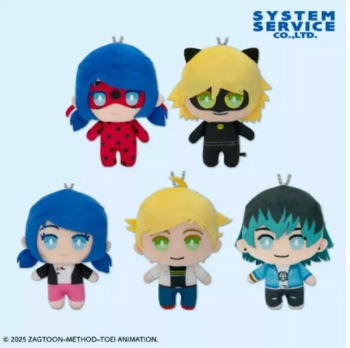 Miraculous Ladybug & Chat Noir Deformed Plush