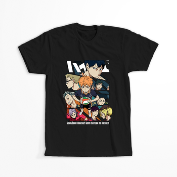 Koszulka Czarna - Haikyuu!!  - WYBIERZ KOLOR KOSZULKI I FASON