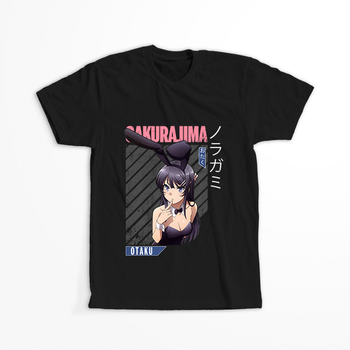 Koszulka Czarna Seishun Buta Yarou wa Bunny Girl Senpai no Yume wo Minai WYBIERZ KOLOR KOSZULKI I FASON