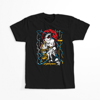 Koszulka Czarna Cyberpunk Edgerunners - WYBIERZ KOLOR KOSZULKI I FASON