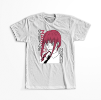 Koszulka Biała  Chainsaw Man WYBIERZ KOLOR KOSZULKI I FASON