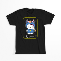 Koszulka Czarna - Hello Kitty - WYBIERZ KOLOR KOSZULKI I FASON