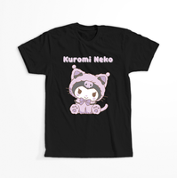 Koszulka Czarna - Kuromi - WYBIERZ KOLOR KOSZULKI I FASON