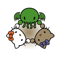Przypinka Hello Kitty Hello Cthulhu