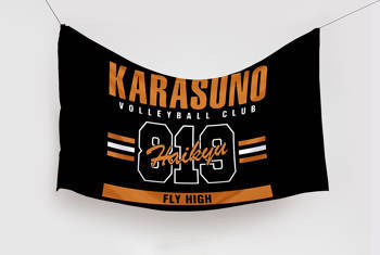 Flaga Haikyuu - Karasuno