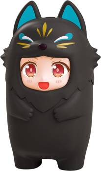 Nendoroid More Kigurumi Face Parts Case Black Kitsune