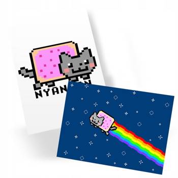 Pocztówka Nyan Cat Nyanyan DO WYBORU