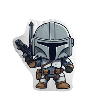 Poduszka Chibi Mandalorian -  Boba Fett