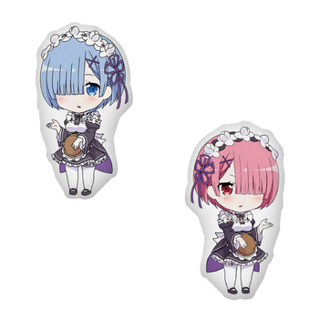 Poduszka Chibi Re:Zero - Ram / Rem