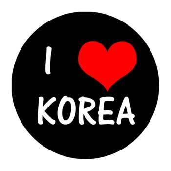 Przypinka I ♥ KOREA