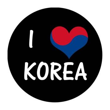 Przypinka I ♥ KOREA