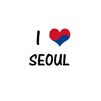 Przypinka I ♥ Seoul